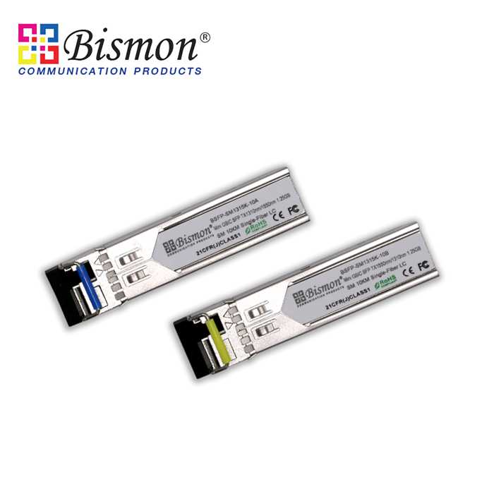 SFP transceiver module 1.25GB,3.3V,1000Base-LX,SM 10Km 1310/1550nm wavelength (Pair)